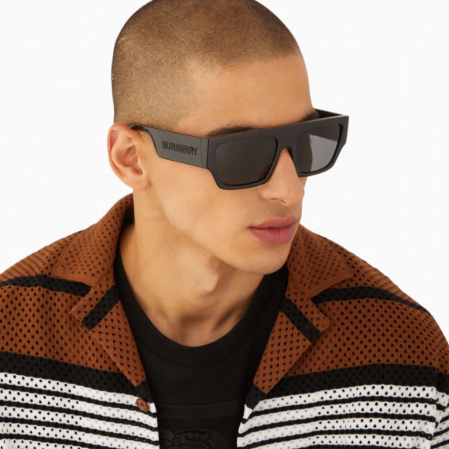 Men's Burberry Micah Black Sunglasses
