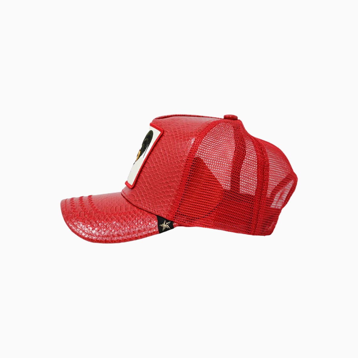 The Rooster Leather Trucker Hat