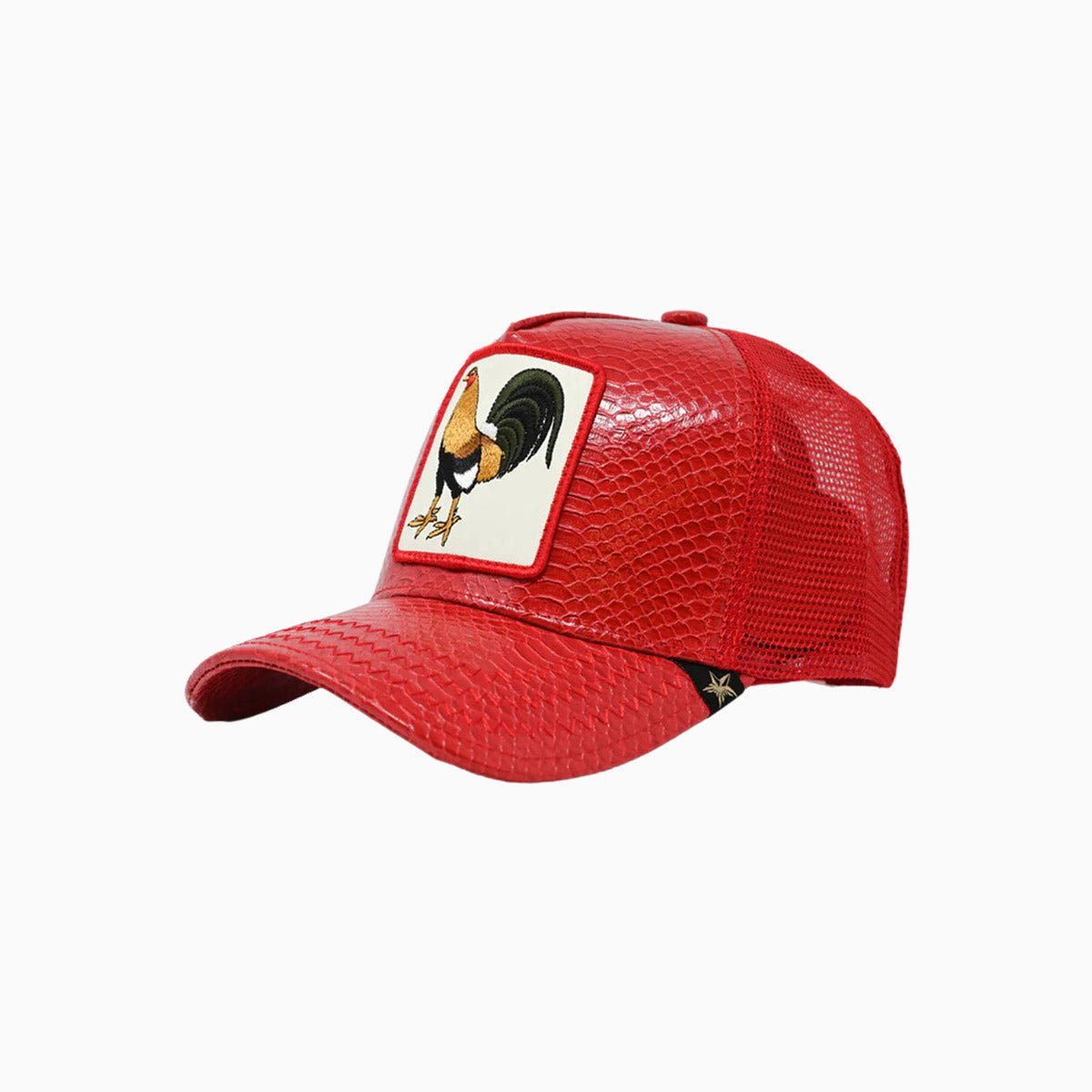 The Rooster Leather Trucker Hat