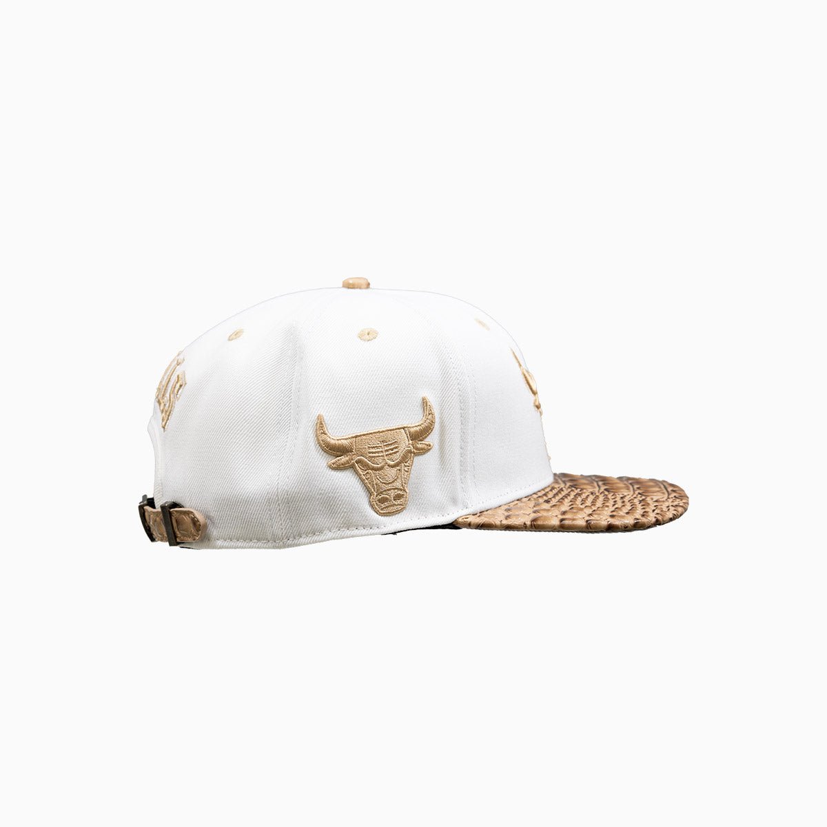 Chicago Bulls NBA Hat With Leather Visor