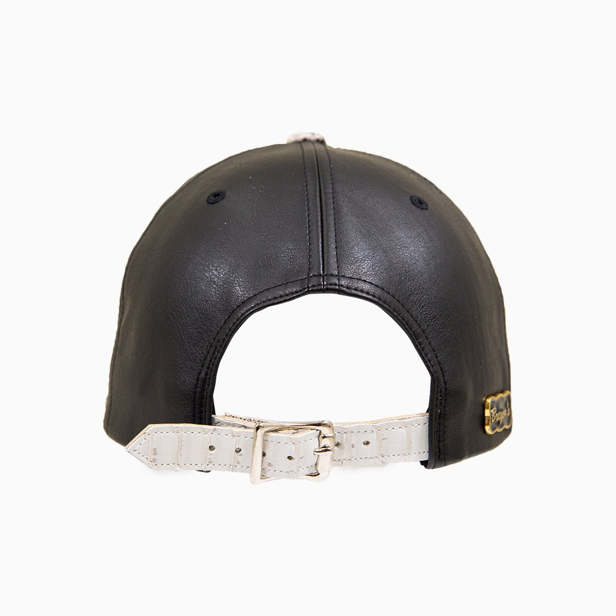 Breyer's Buck 50 Leather Hat with Faux Snake Skin Visor