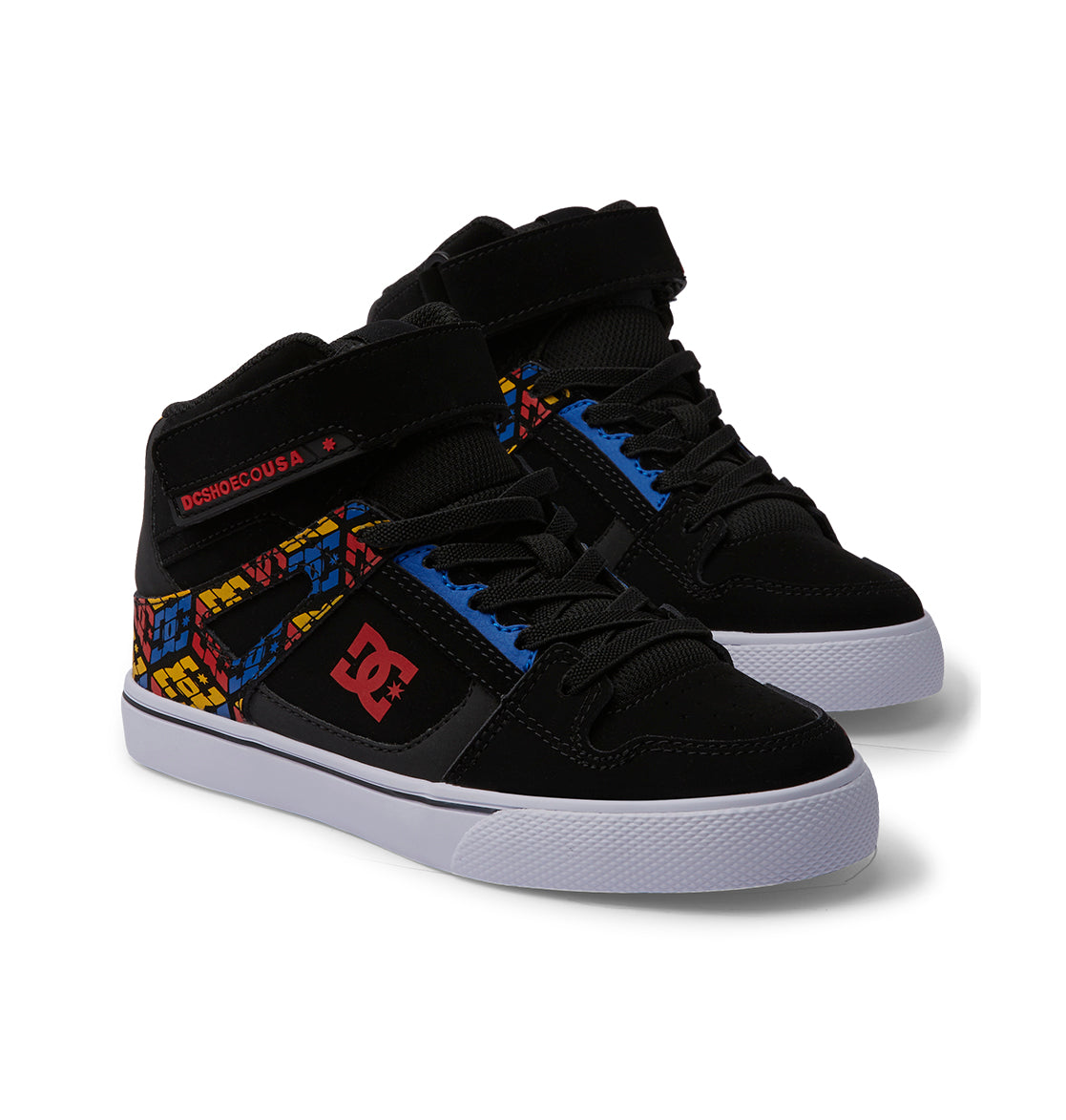 Kids' Pure High Elastic Lace High-Top Shoes