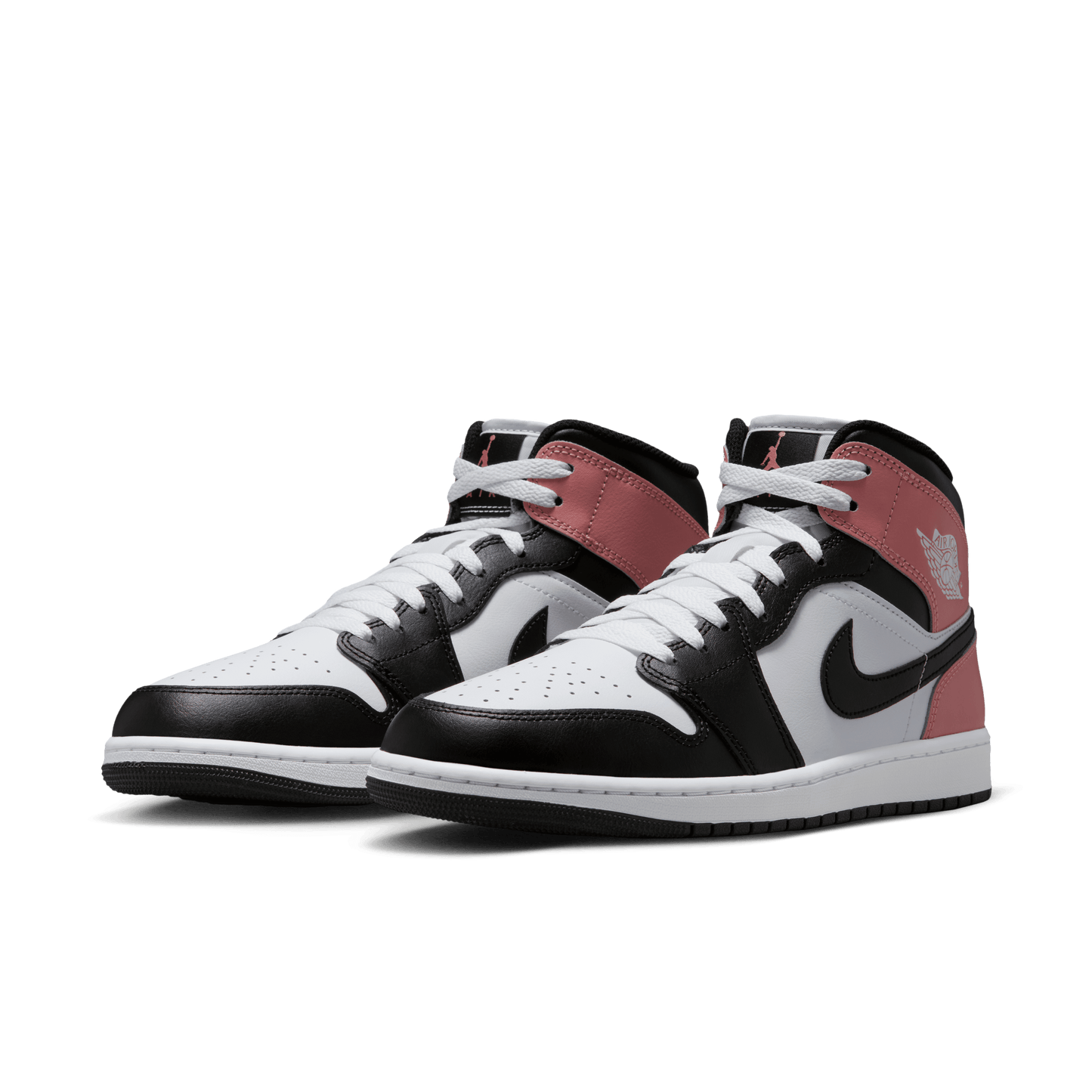 Men's Air Jordan 1 Mid "Black Rust Pink"