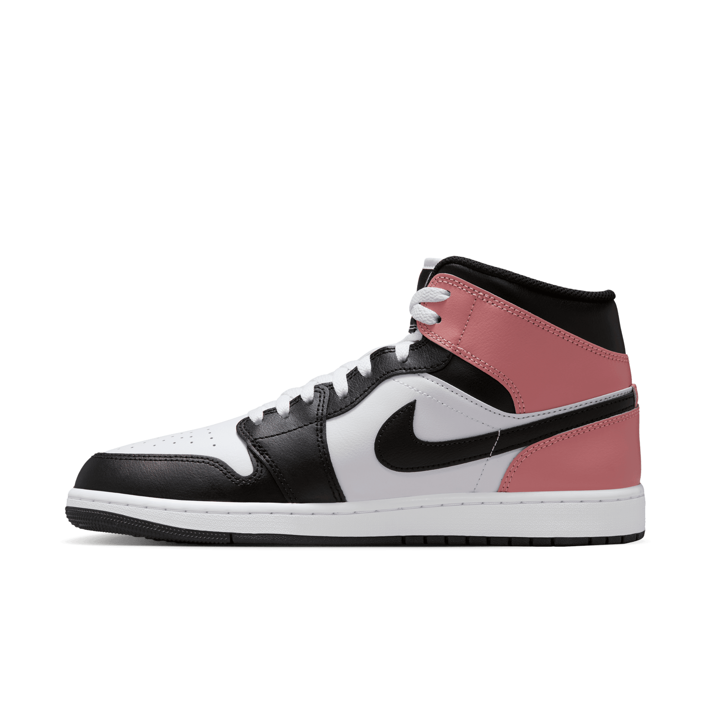 Men's Air Jordan 1 Mid "Black Rust Pink"