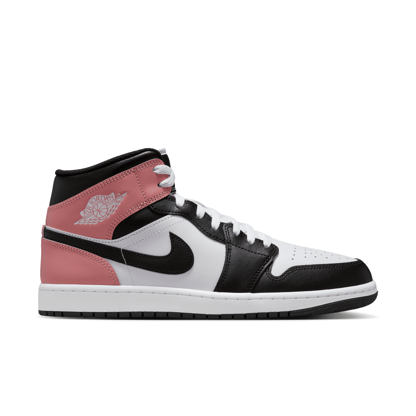 Men's Air Jordan 1 Mid "Black Rust Pink"