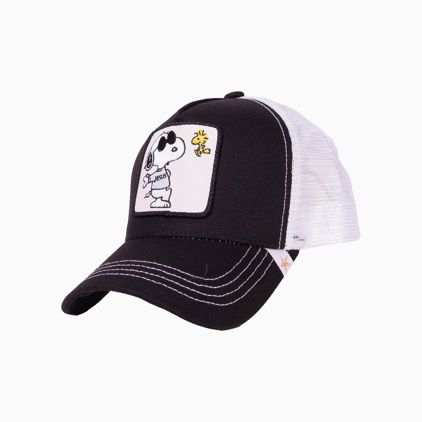The Cartoon Black White Trucker Hat