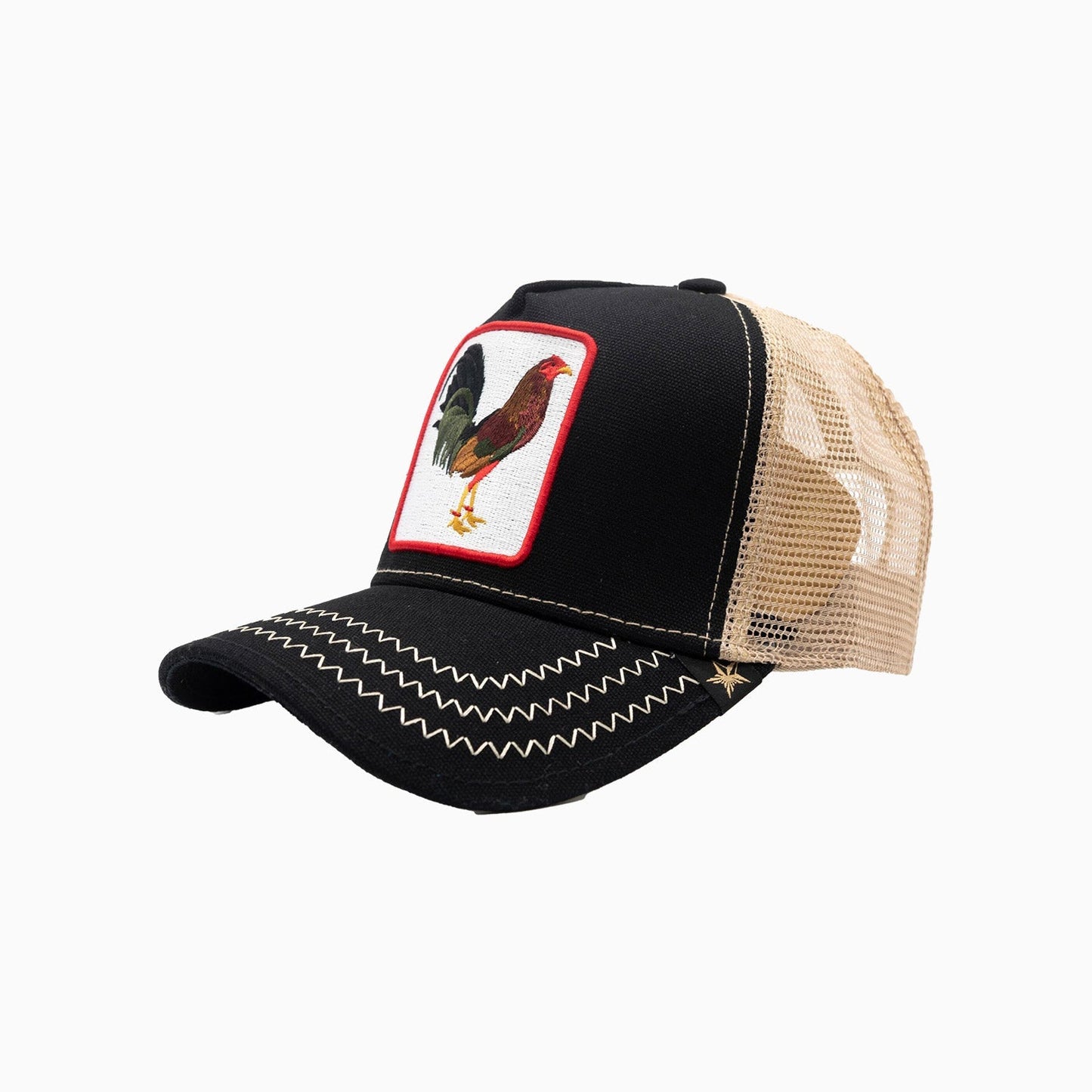The Rooster Black Trucker Hat