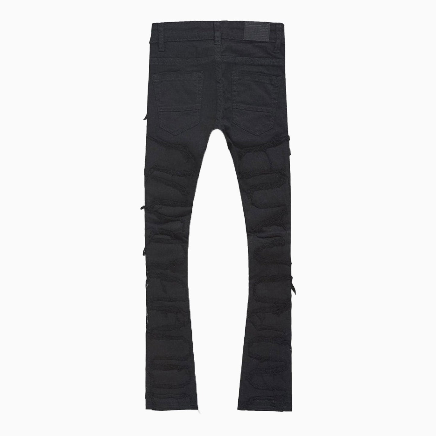 Kid's Stacked Shreds Skinny Denim Pant