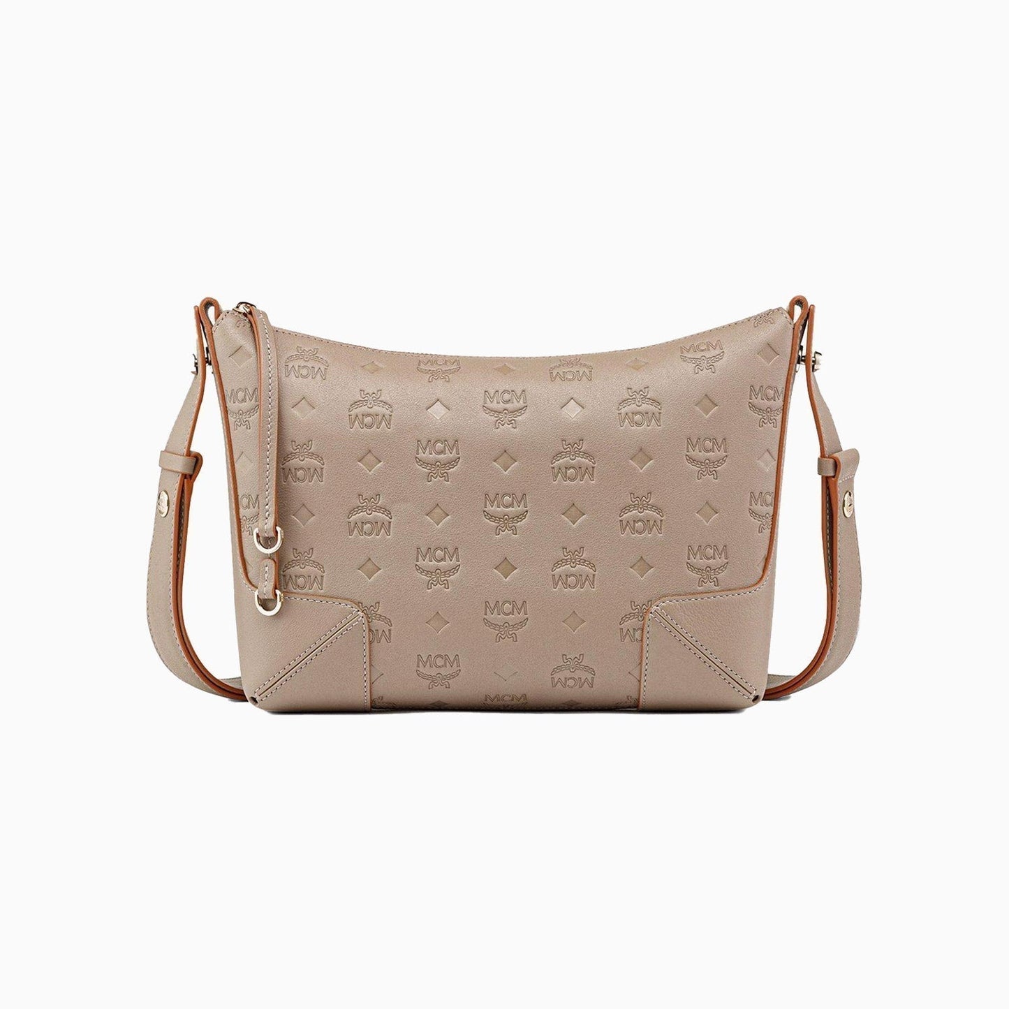 Women's Klara Monogrammed Leather Shoulder Bag