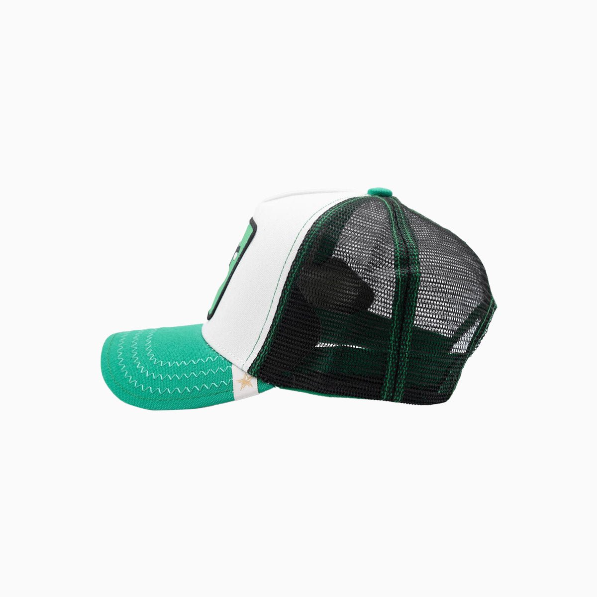 The Cartoon Green White Black Trucker Hat