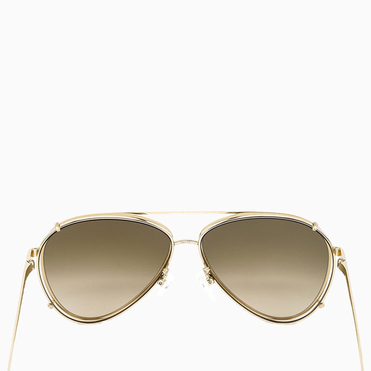 Alexander Mcqueen Pilot Gold Metal Sunglasses