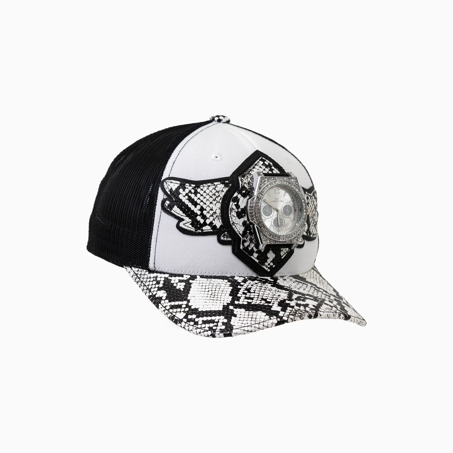 Breyer's Buck 50 Wool Trucker Hat With Faux Snake Skin Visor