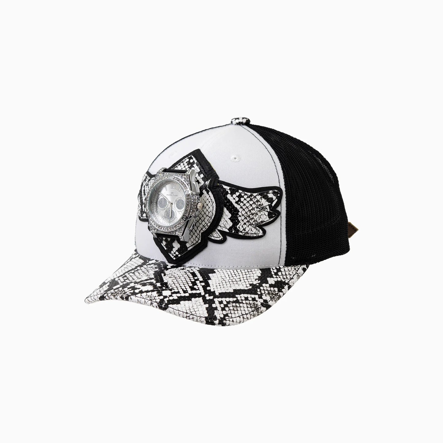 Breyer's Buck 50 Wool Trucker Hat With Faux Snake Skin Visor