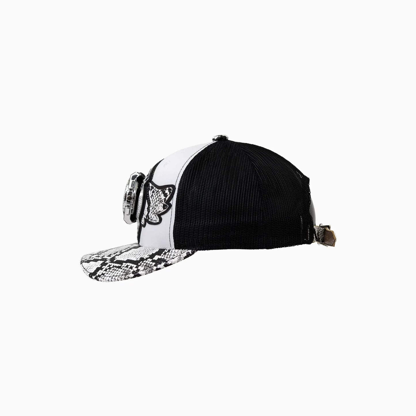 Breyer's Buck 50 Wool Trucker Hat With Faux Snake Skin Visor