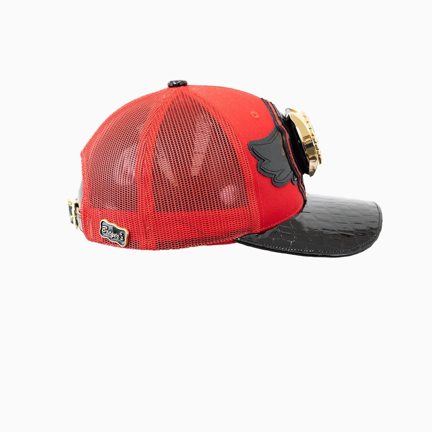 Breyer's Buck 50 Wool Trucker Hat With Leather Visor