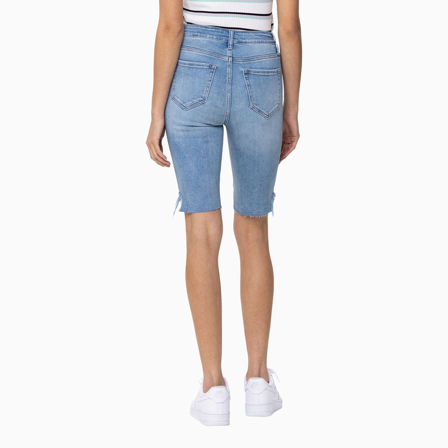 Women's High Rise Bermuda Longer Inseam Shorts