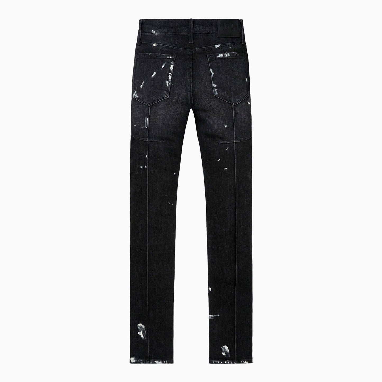 Men's Clayton Distressed Charcoal Paint Denim Pant
