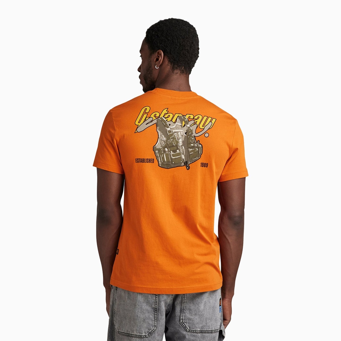 Men's Vest Back Graphic T-Shirt