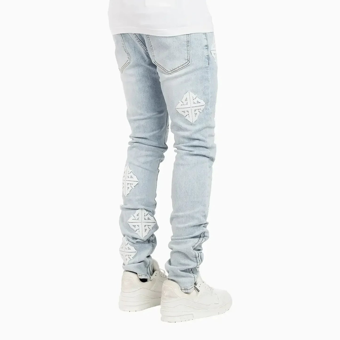 Men's Aqua Blue Icon Denim V2 Pant