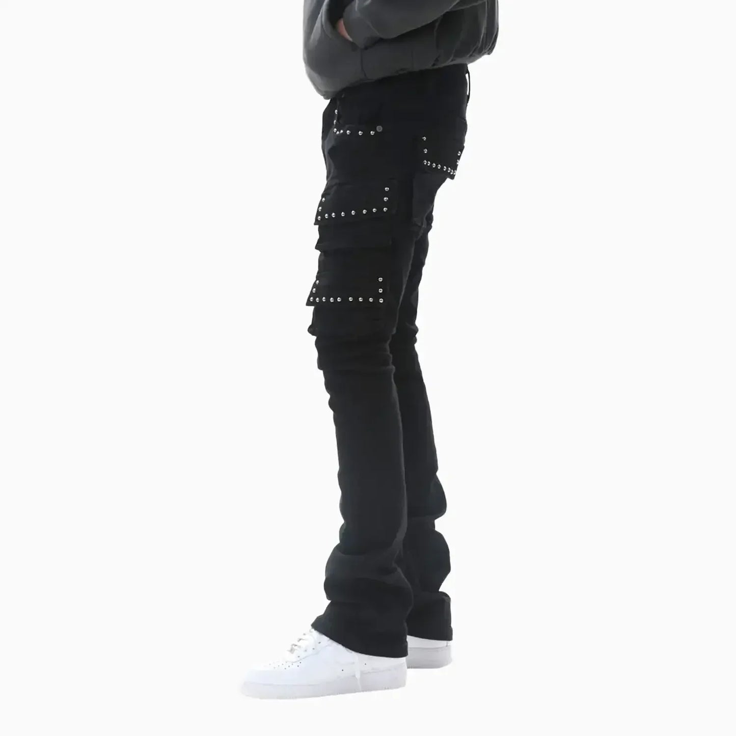 Men's Stacked Cargo Denim Pant