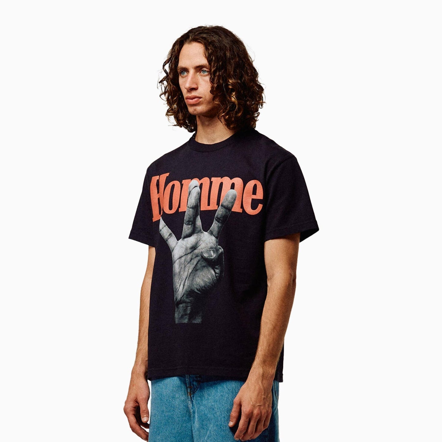 Men's Twisted Fingers T Shirt With Infrared