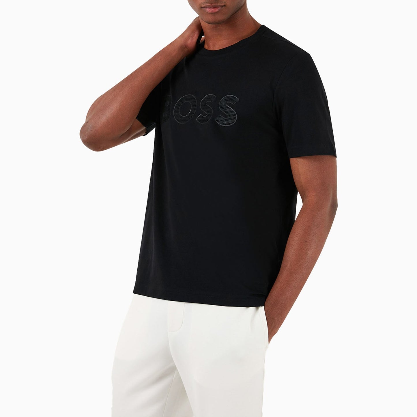Men's Cotton Jersey Regular Fit T-Shirt With Mesh Logo