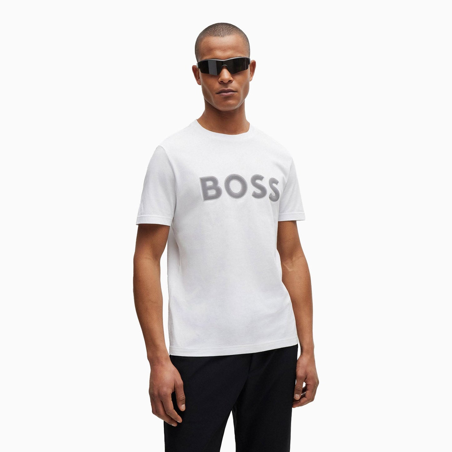 Men's Cotton Jersey Regular Fit T-Shirt With Mesh Logo