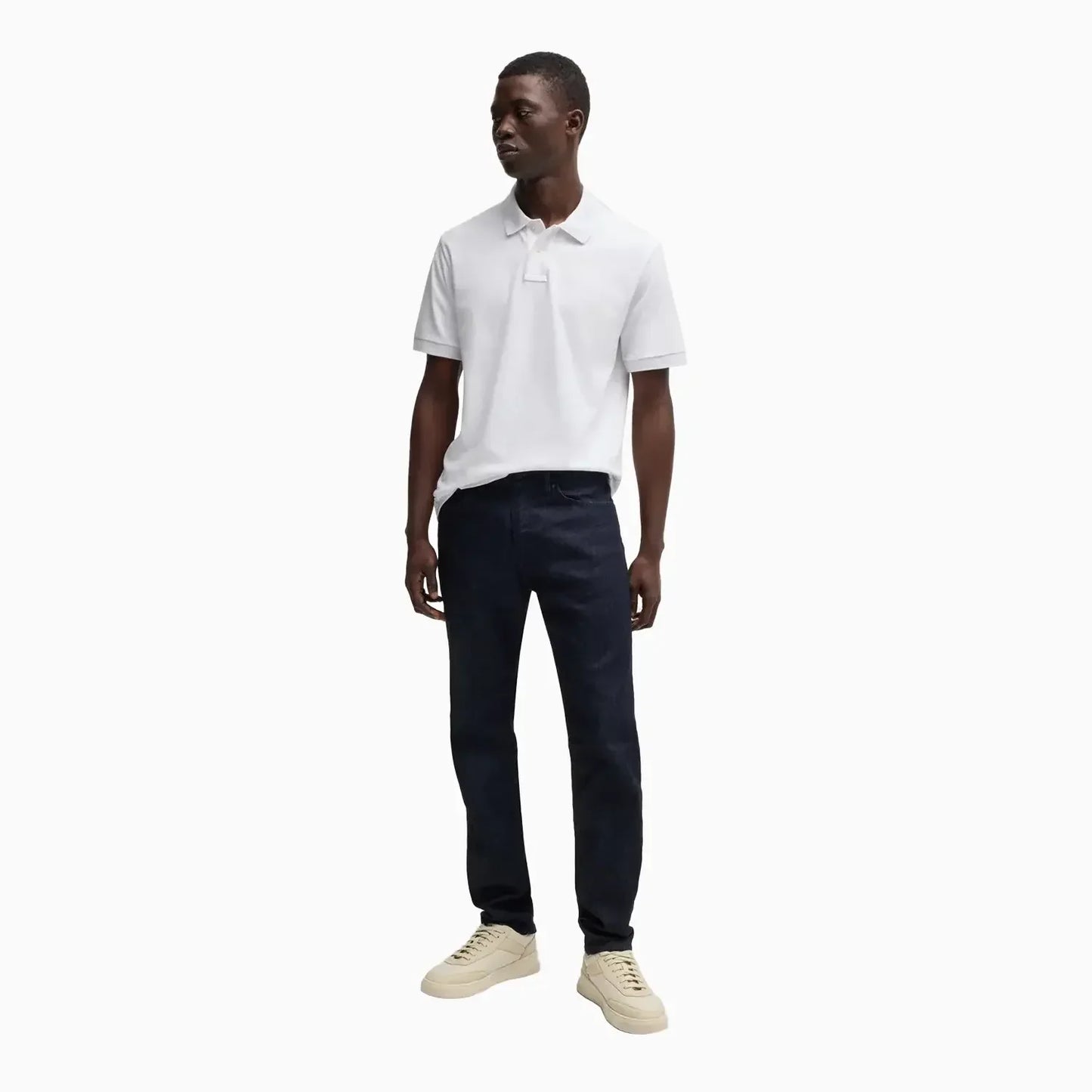 Men's Extra Slim Fit Stretch Polo Shirt With Logo Tape