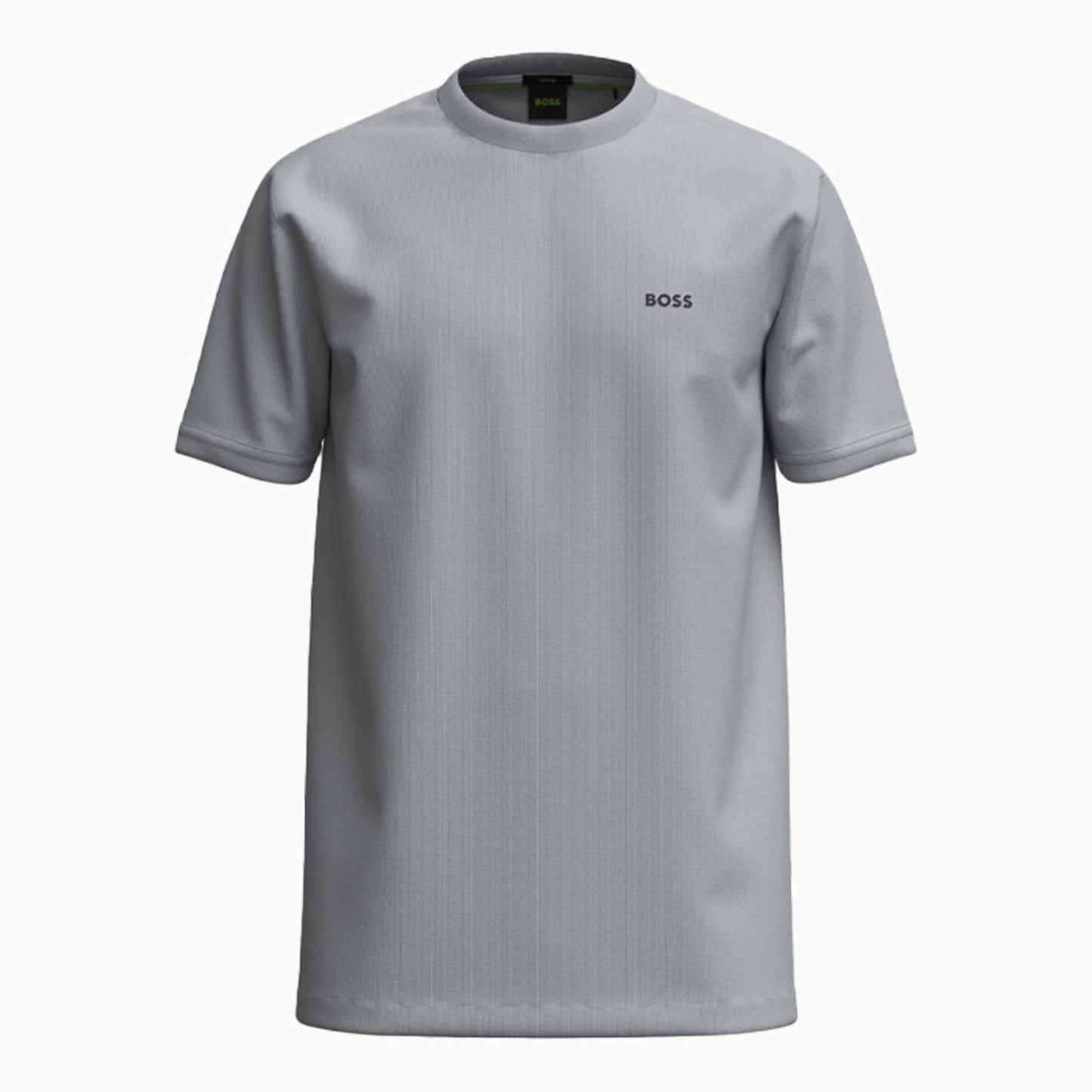 Men's Stretch Cotton Regular Fit T-Shirt With Contrast Logo