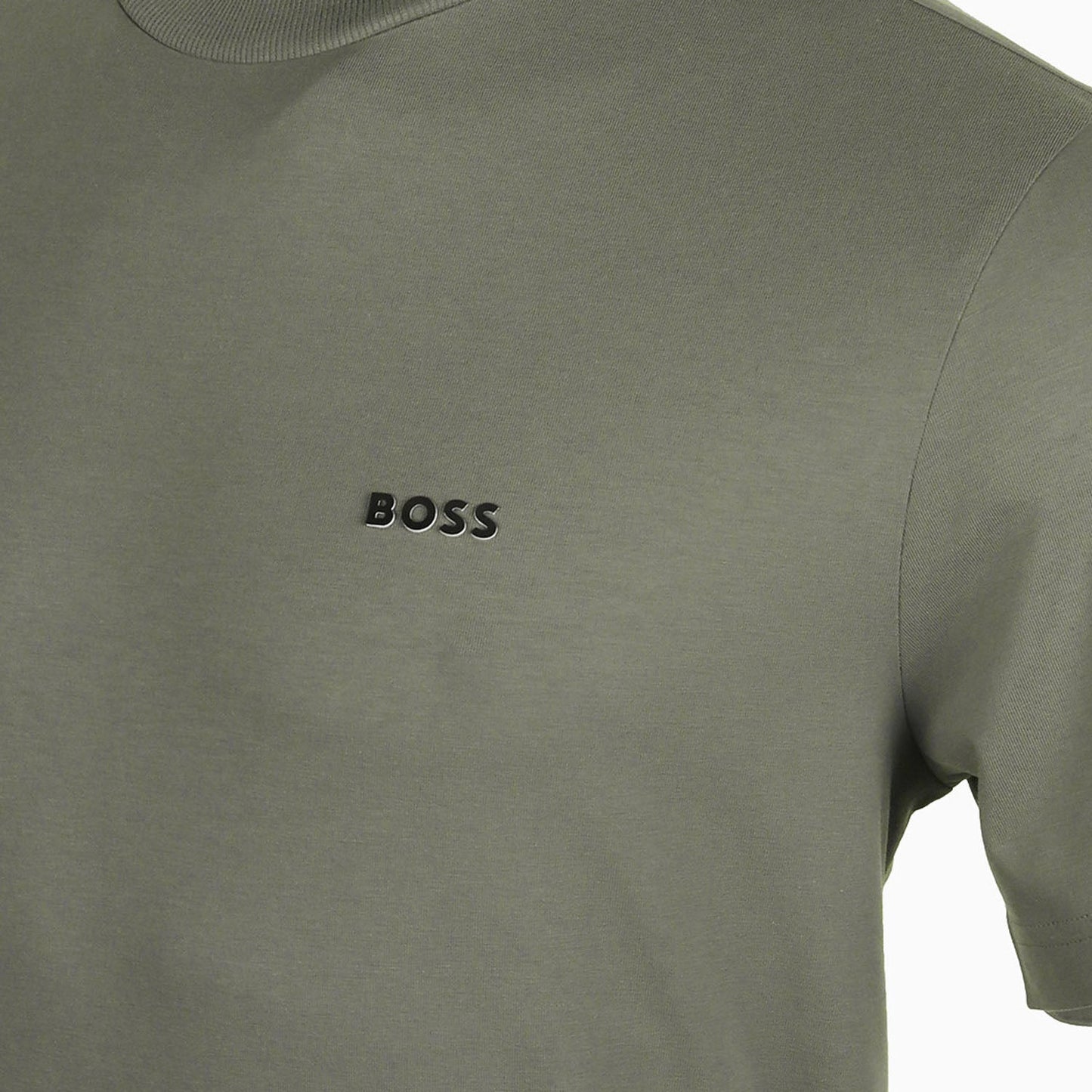 Men's Stretch Cotton Regular Fit T-Shirt With Contrast Logo