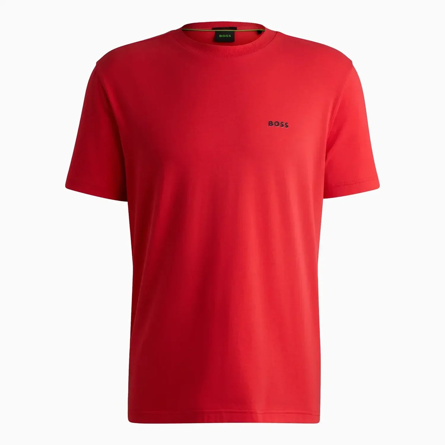 Men's Stretch Cotton Regular Fit T-Shirt With Contrast Logo