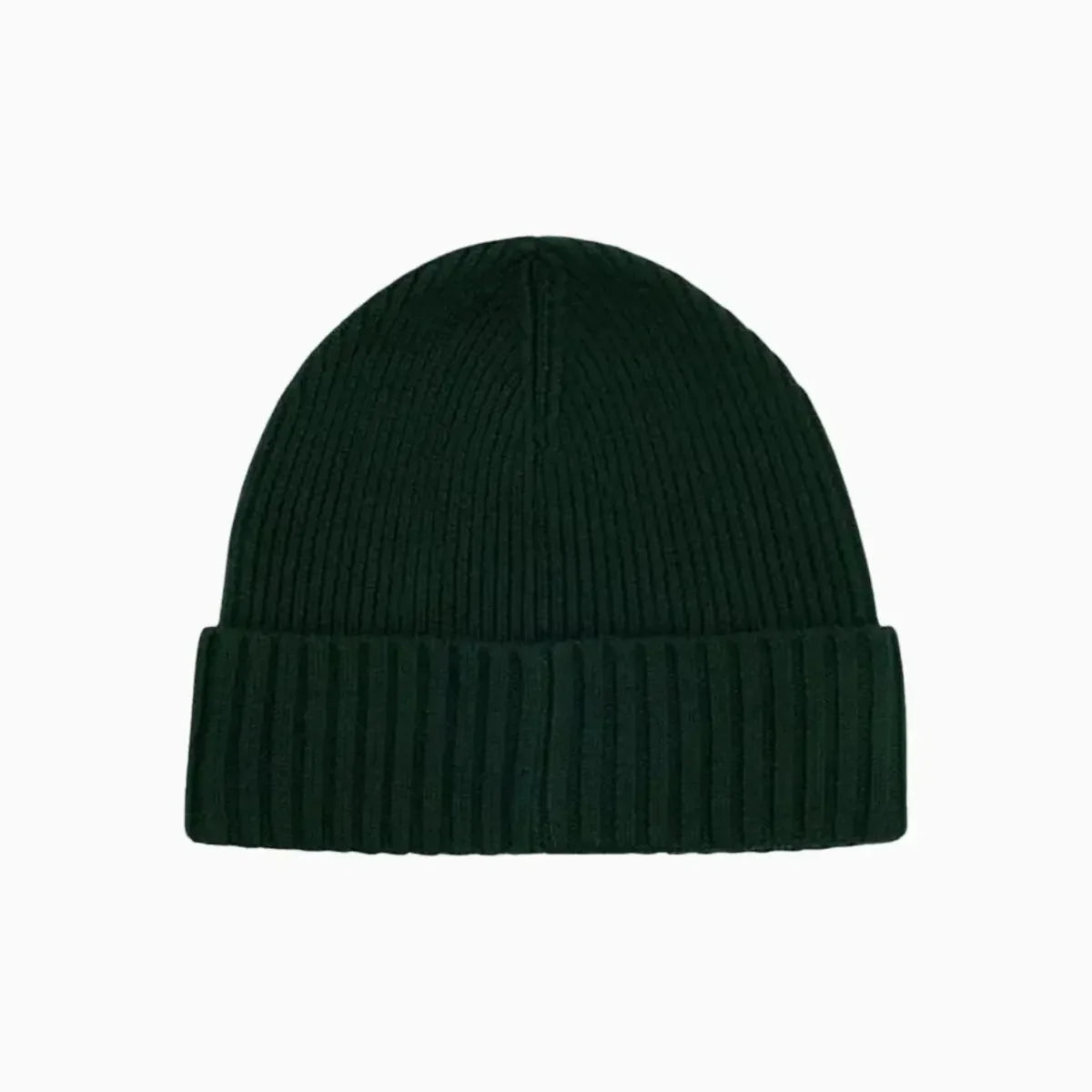 Ribbed Beanie Hat In Virgin Wool