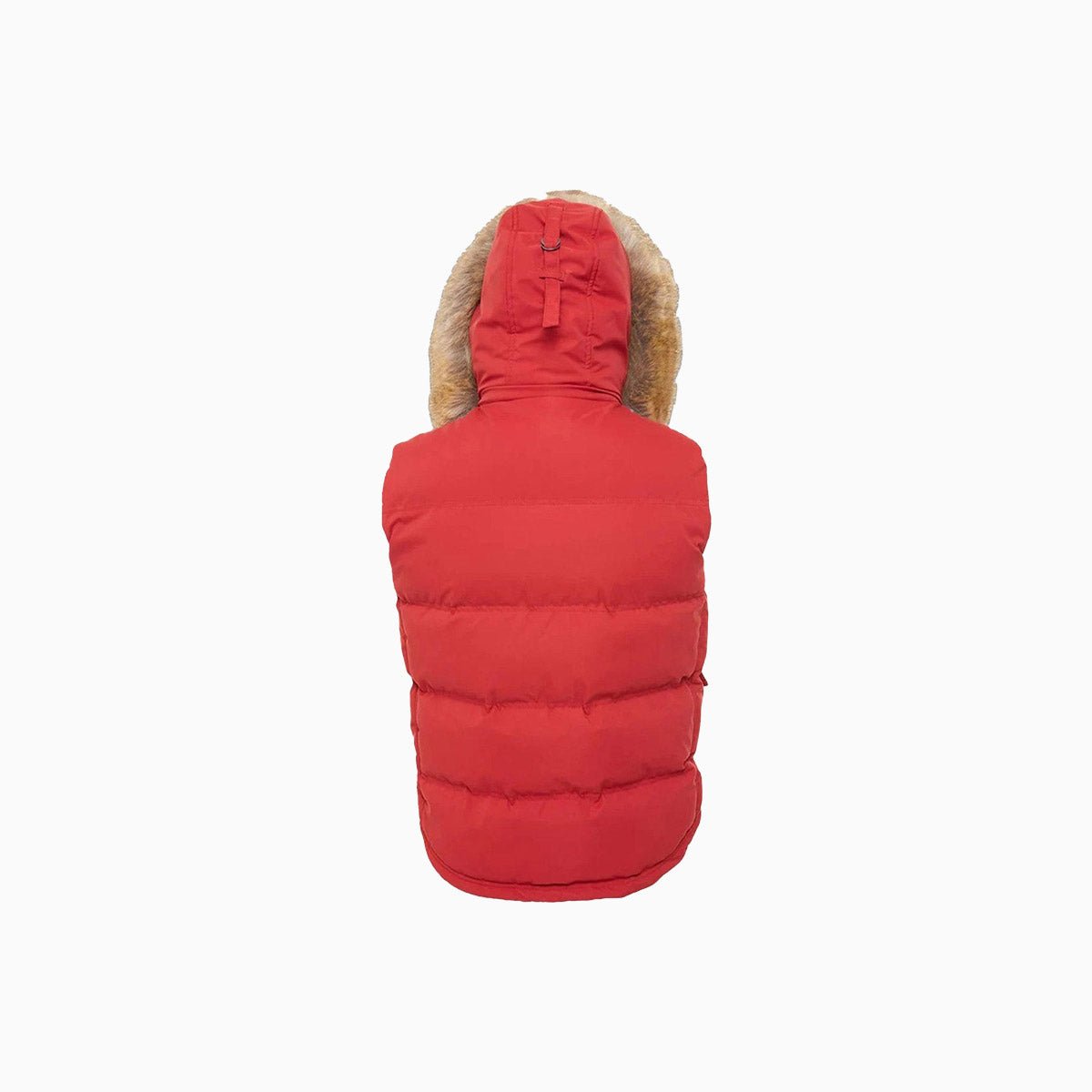 Men's Yukon Fur Lined Hooded Puffer Vest