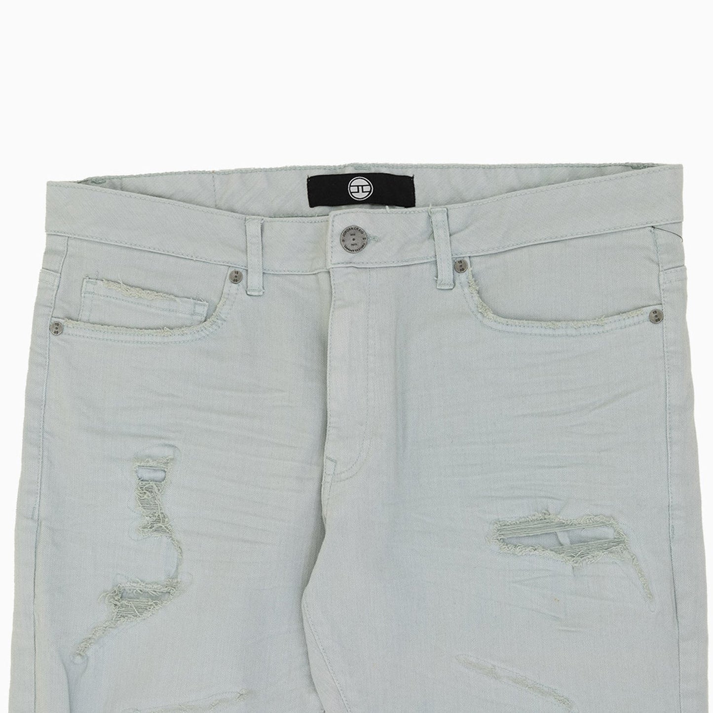 Men's Martin Stacked Fit Rip Repair Slim Denim Pant