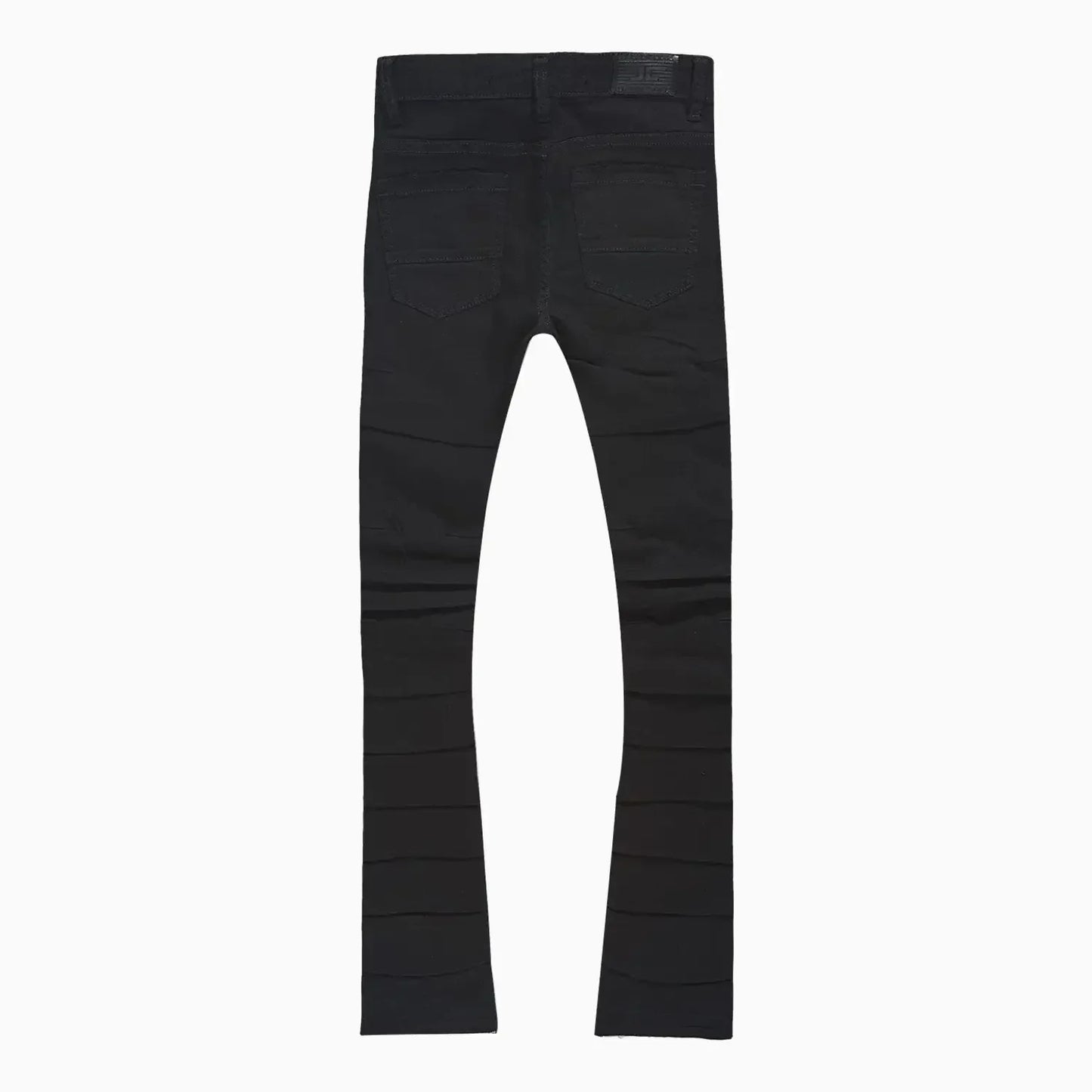 Men's Pleated Side Seam Shredded Jeans Pant