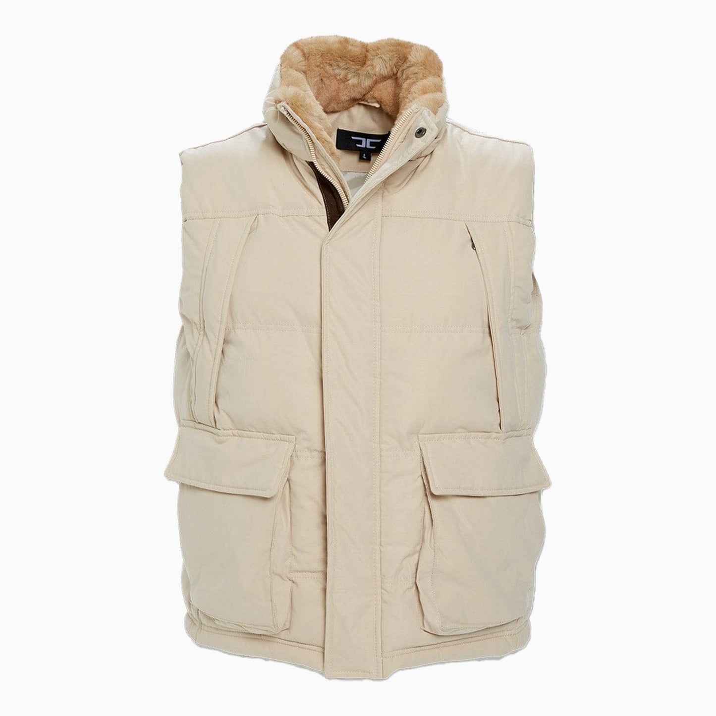 Men's Yukon Fur Lined Hooded Puffer Vest