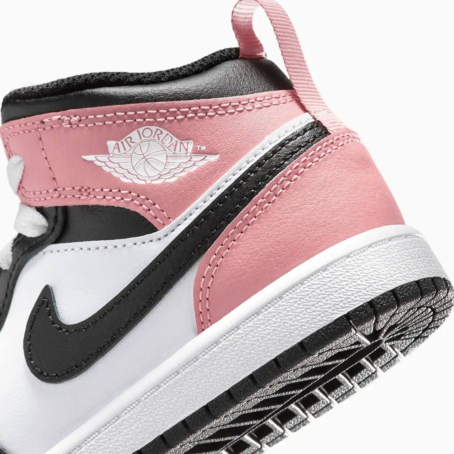 Kid's Air Jordan 1 Mid "Rust Pink Black" Pre-School