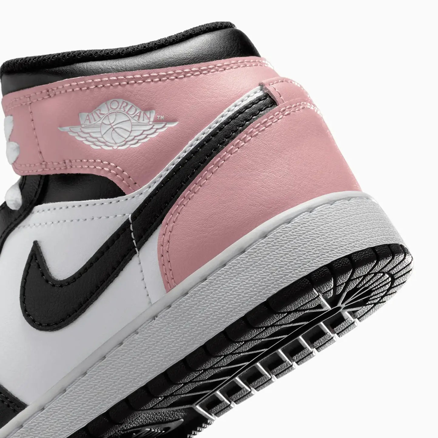 Kid's Air Jordan 1 Mid "White Rust Pink" Grade School
