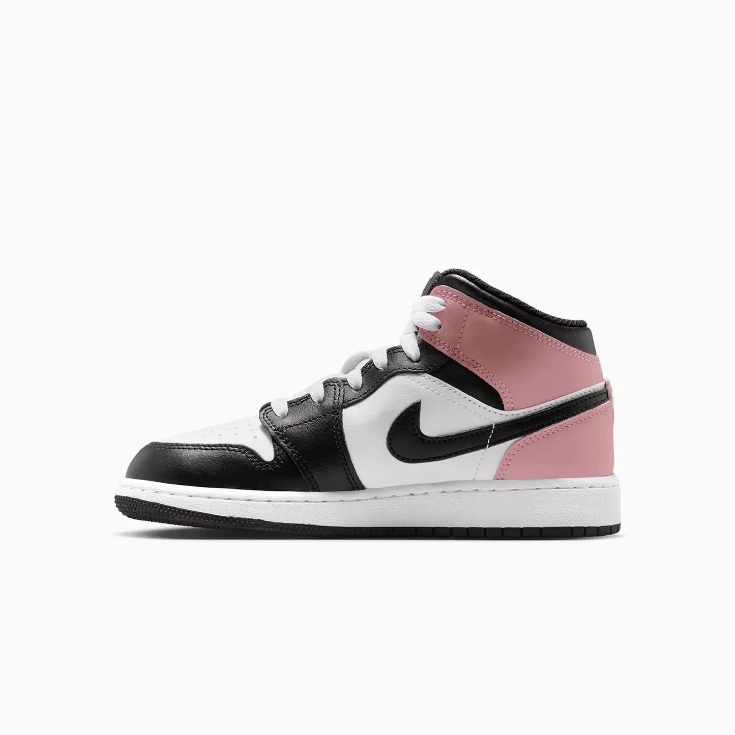 Kid's Air Jordan 1 Mid "White Rust Pink" Grade School
