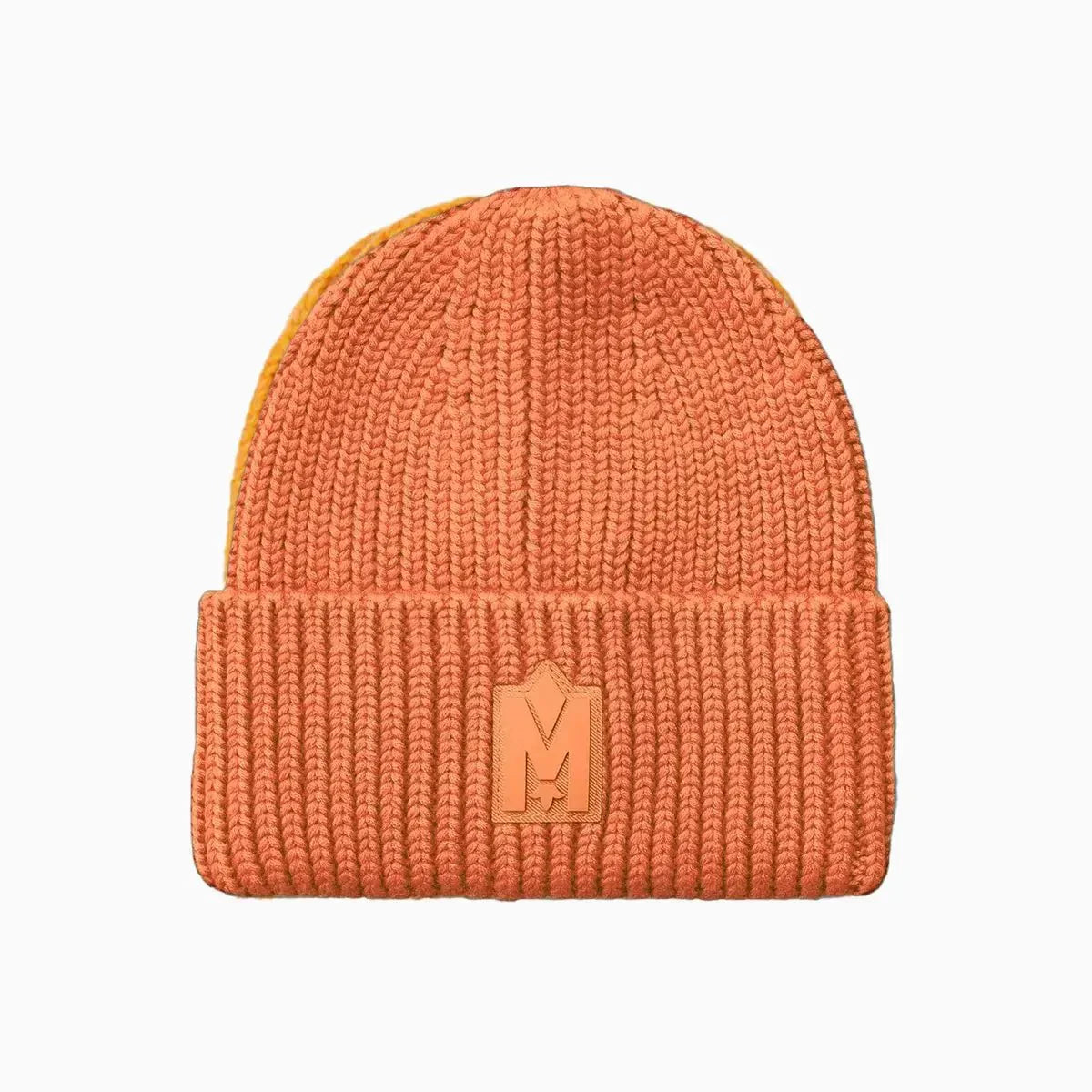 JUDE-MZ Hand Knit Toque With Ribbed Cuff Beanie Hat