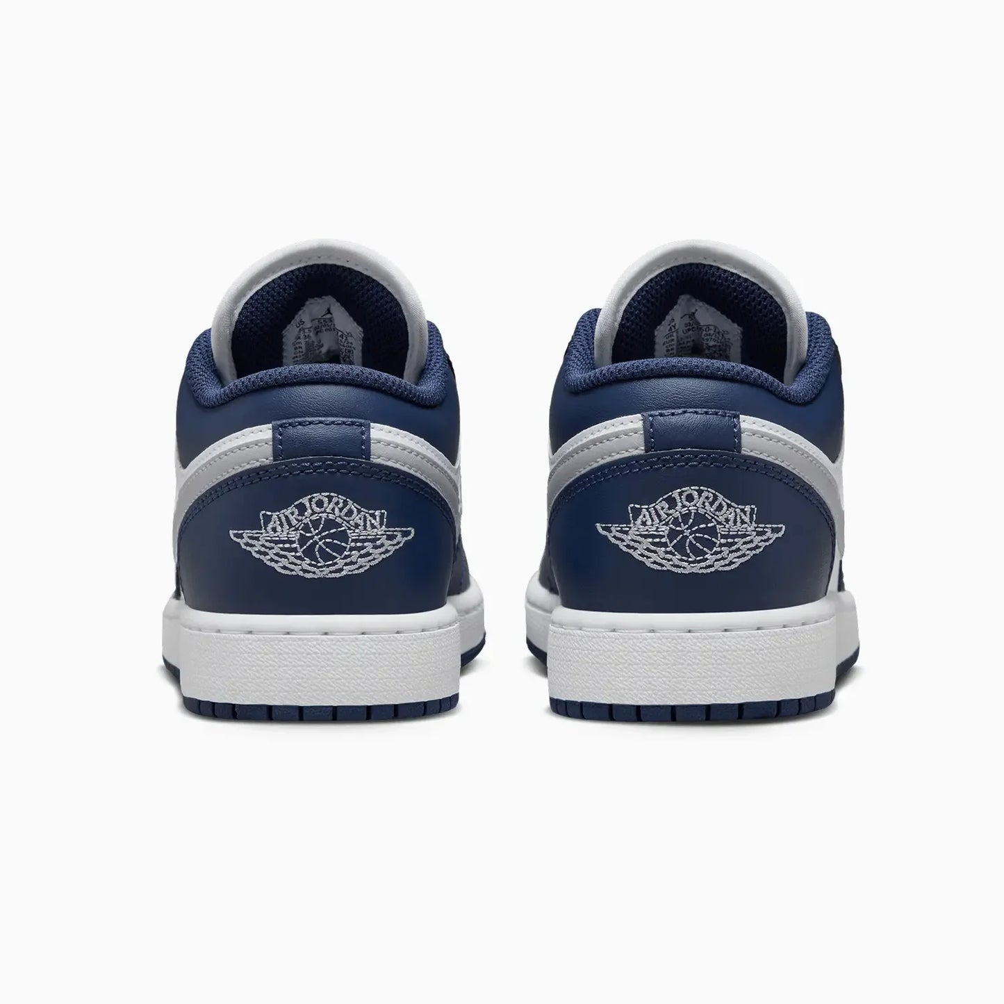 Kid's Air Jordan 1 Low "Midnight Navy Wolf Grey" Grade School