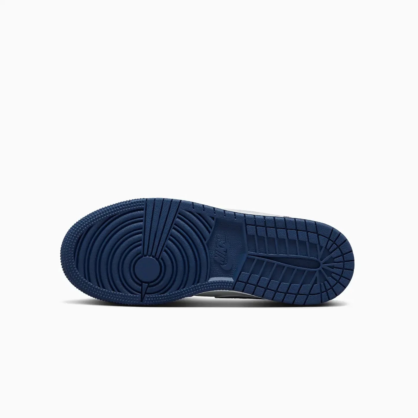 Kid's Air Jordan 1 Low "Midnight Navy Wolf Grey" Grade School