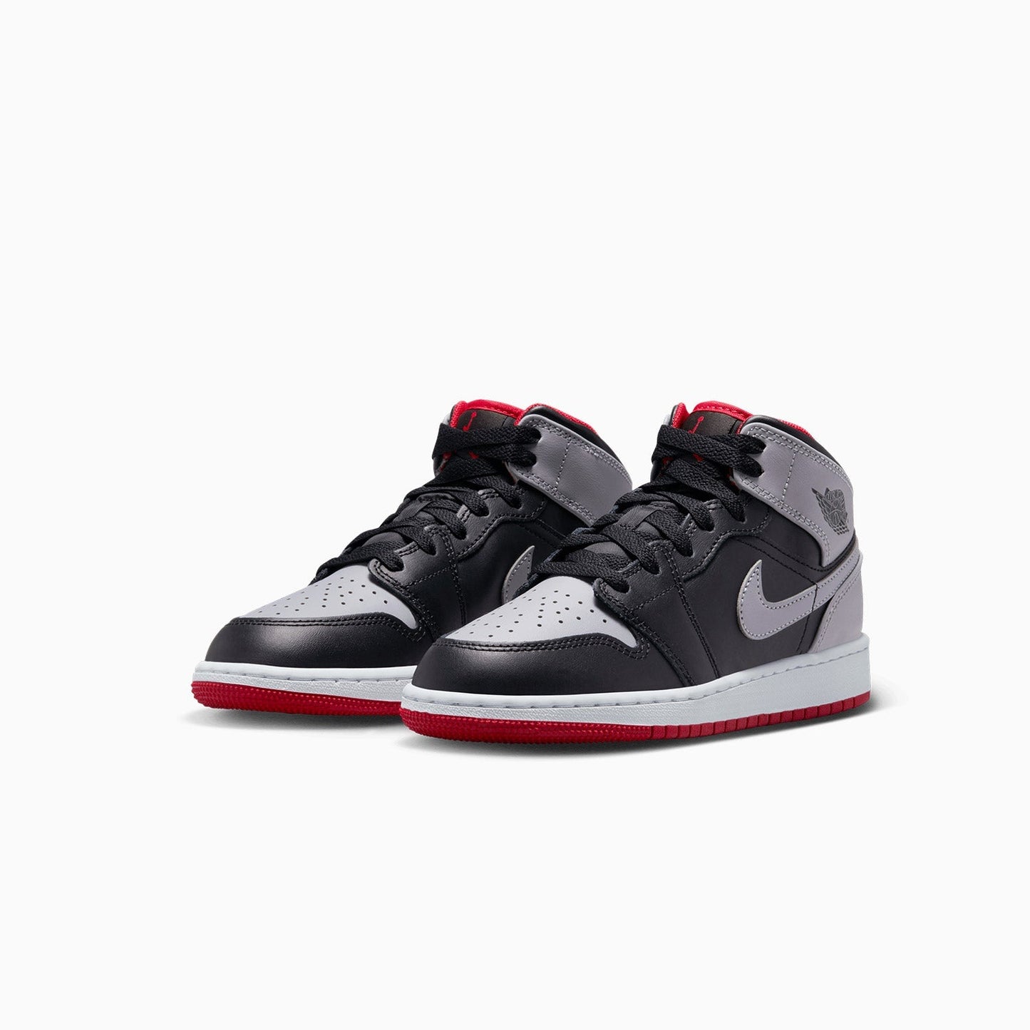 Kid's Air Jordan 1 Mid "Black Cement Grey" Grade School