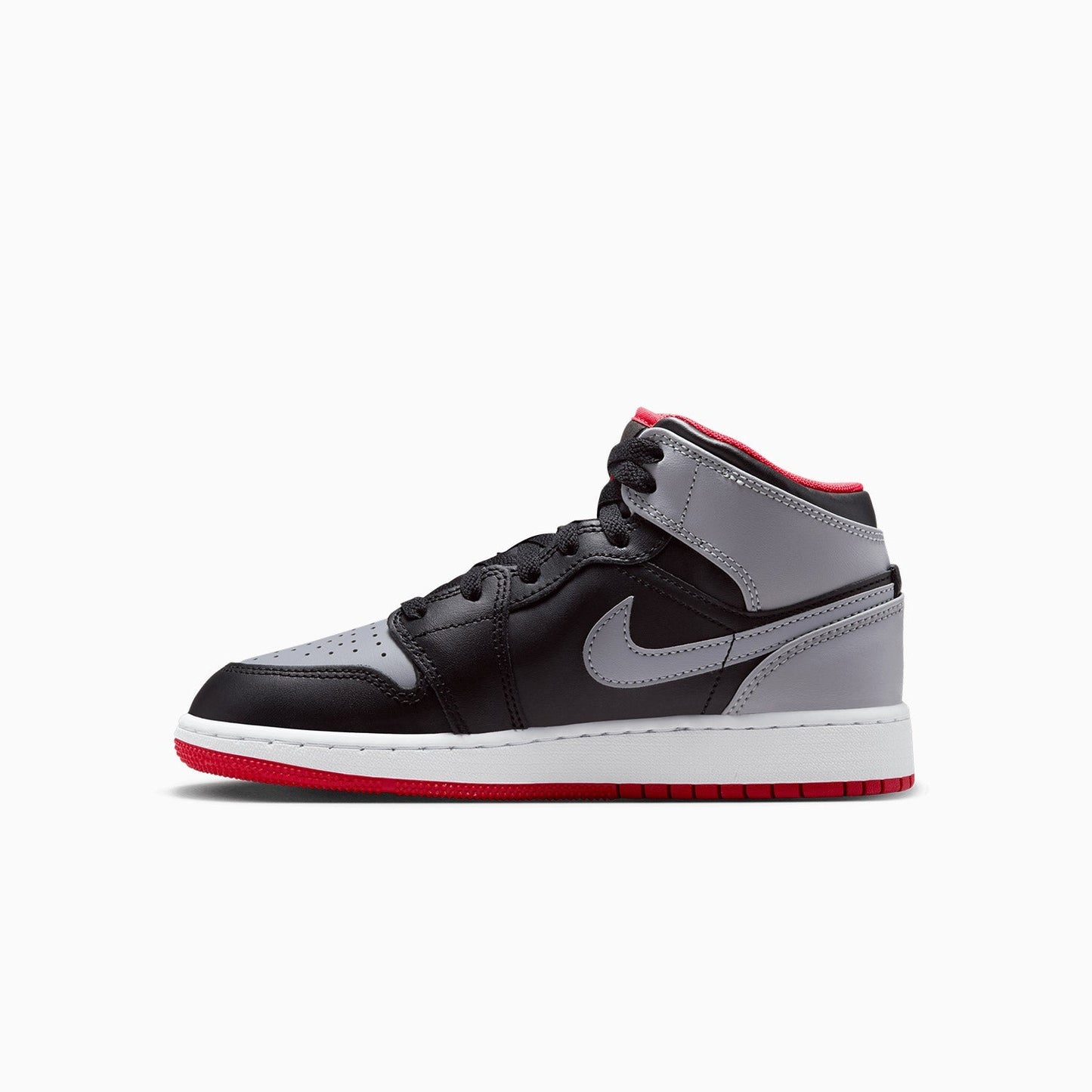 Kid's Air Jordan 1 Mid "Black Cement Grey" Grade School