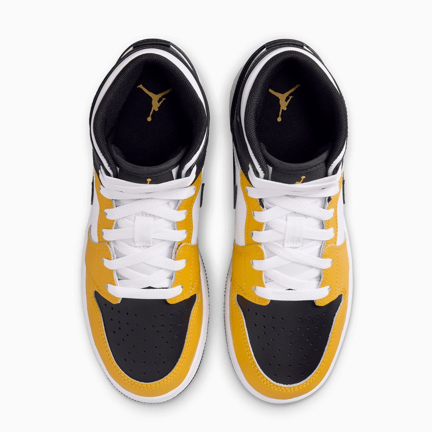 Kid's Air Jordan 1 Mid "Yellow Ochre" Grade School