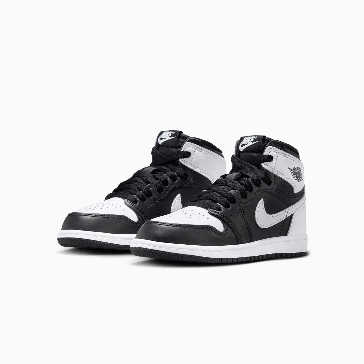 Kid's Air Jordan 1 Retro High OG "Black White" Pre School