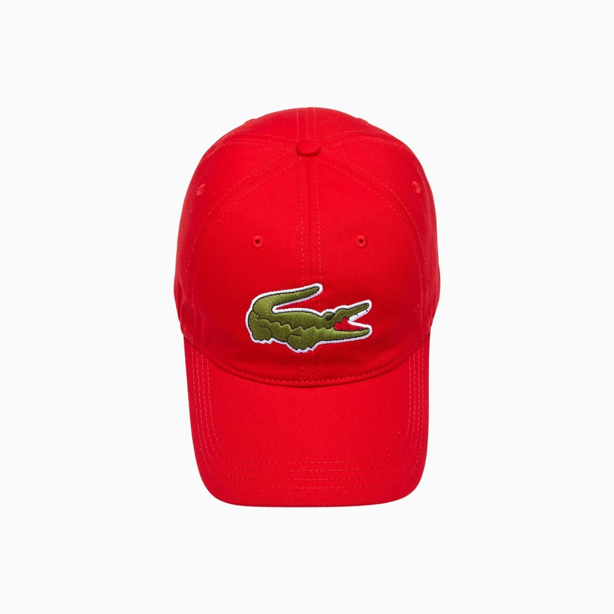 Contrast Strap And Oversized Crocodile Cotton Cap