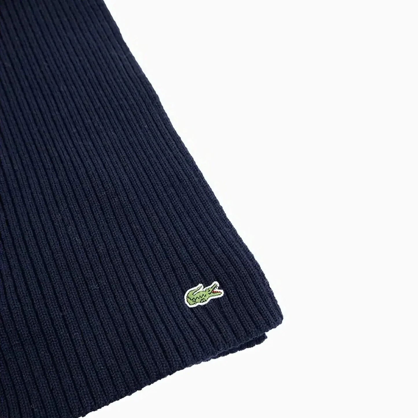 Ribbed Crocodile Wool Scarf