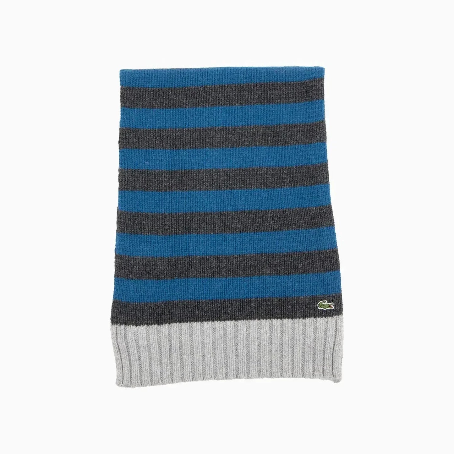Ribbed Crocodile Wool Scarf