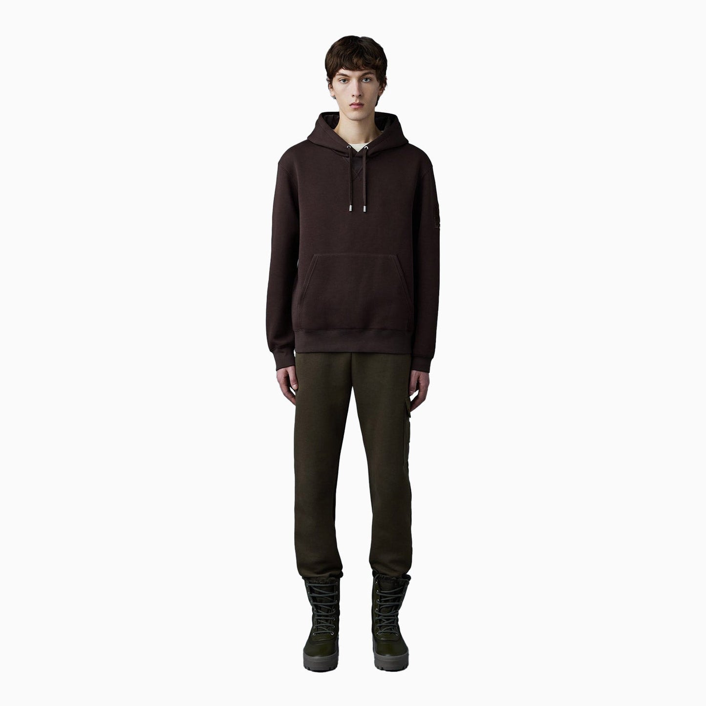 KRYS-R Velvet Embroidery Pull Over Hoodie